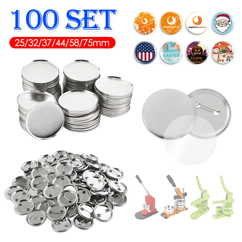100 conjunto em branco crachá  - Button Badge Blank avaliação e preço