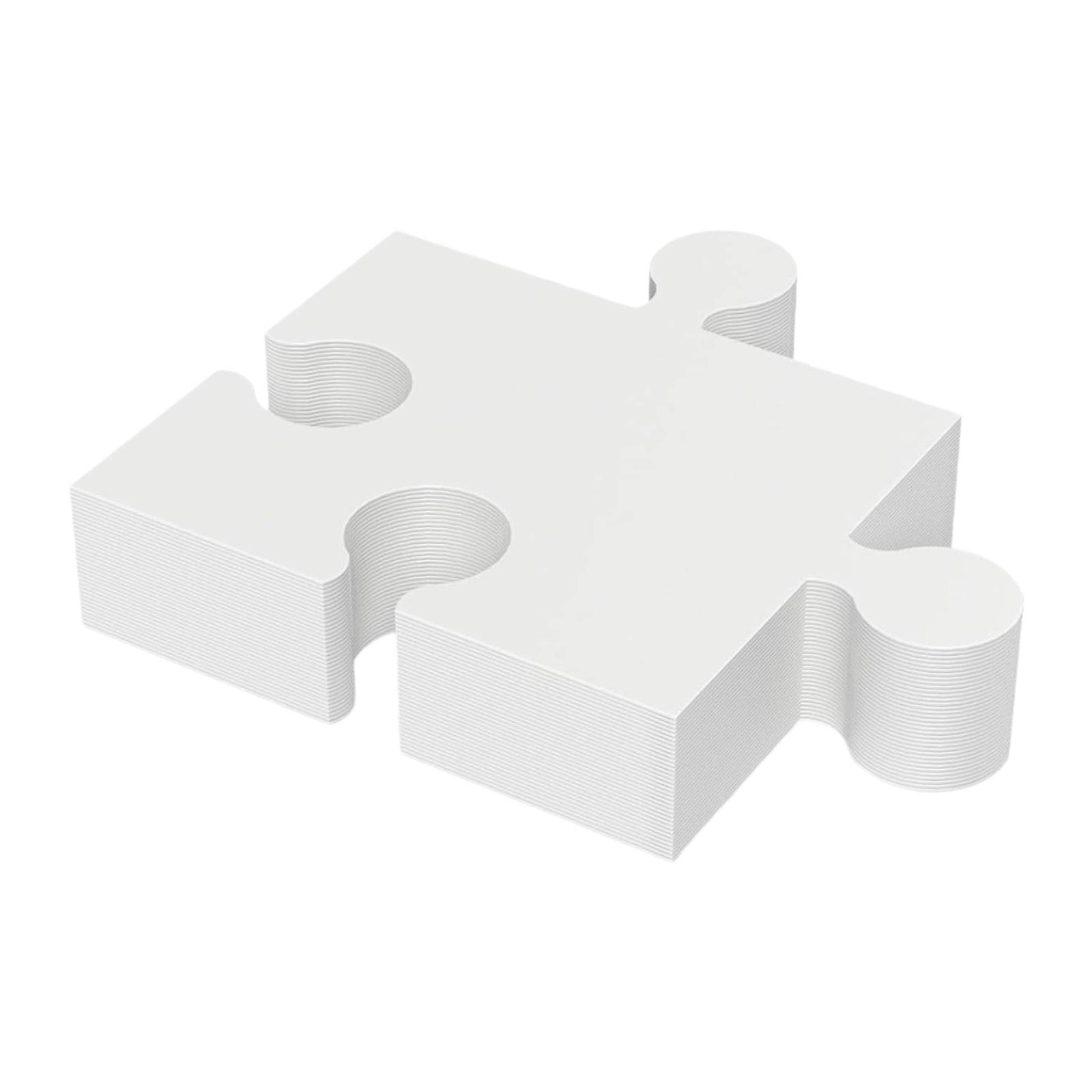 30 Peças de Quebra-Cabeça em B - Puzzle Blank White avaliação e preço