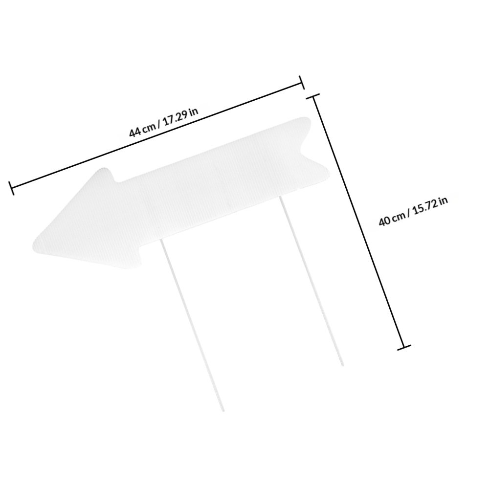 2 Peças Placa de Jardim em Plá - Yard Sign Blank avaliação e preço